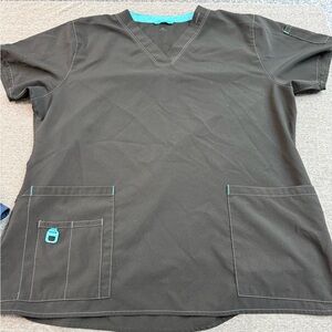 Carhartt Women's Black Top with Teal Accents